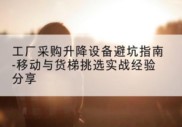 磁县移动式升降机怎么选-工厂采购升降设备避坑指南-移动与货梯挑选实战经验分享